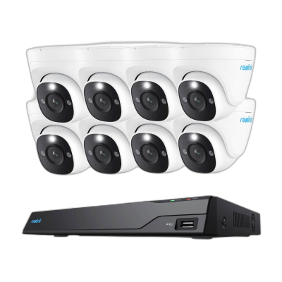 Reolink NVR snemalnik NVS16-8MD8 4K, 8MP, 16 kanalni NVR, 4TB HDD, 8x Kamera POE