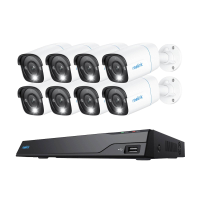 Reolink NVR snemalnik NVS16-12MB8 4K, 12MP, 16 kanalni NVR, 4TB HDD, 8x kamera POE
