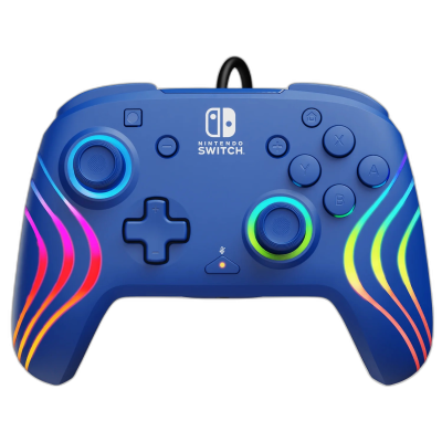 PDP NINTENDO SWITCH ŽIČNI KONTROLER AFTERGLOW WAVE - MODRE BARVE