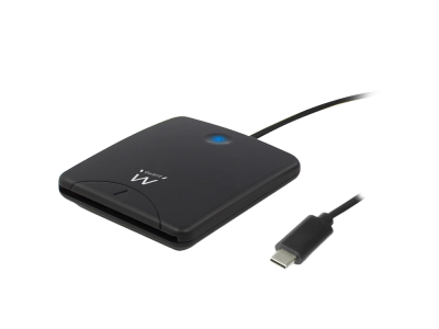 Čitalec pametnih kartic, USB-C, črn, Ewent EW1055