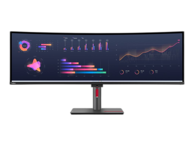 LENOVO ThinkVision P49w-30 49inch IPS 32:9 5120x1440 60Hz 350cd/m2 2000:1 4ms 2xHDMI 2.1 1xDP 1.4 1xTB Out USB HUB 1xRJ45 5Wx2 3y