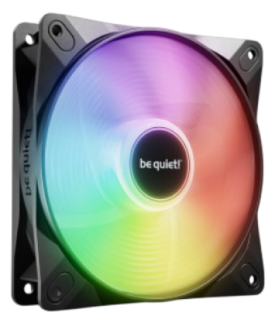 BE QUIET! LIGHT WINGS LX (BL132) Reverse 120mm 4-pin PWM ARGB črn ventilator