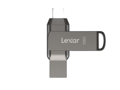 USB ključek Lexar JumpDrive Dual Drive D400, 128GB, USB 3.1 Type-C, 130 MB/s