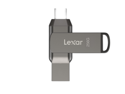 USB ključek Lexar JumpDrive Dual Drive D400, 256GB, USB 3.1 Type-C, 130 MB/s