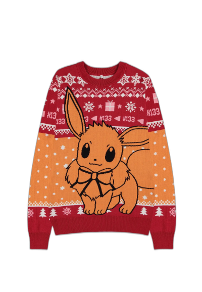 DIFUZED POKEMON - EEVEE BOŽIČNI PULOVER - S VELIKOST