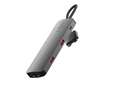 Priključna postaja LINQ 7 in 2 D2 Pro za Mac, RJ45, 2x HDMI 4K 60Hz, 2x USB-C 3.2 Gen2 PD 100W, 2x USB 3.2 Gen2, LQ48011