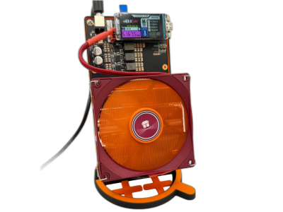 NerdQaxe++, komplet za samostojno rudarjenje, EU napajalnik, SoloMining, 5 TH/s