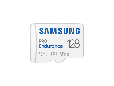 Spominska kartica Samsung PRO Endurance, micro SDXC, 128GB, U3, V30, UHS-I, z SD adapterjem