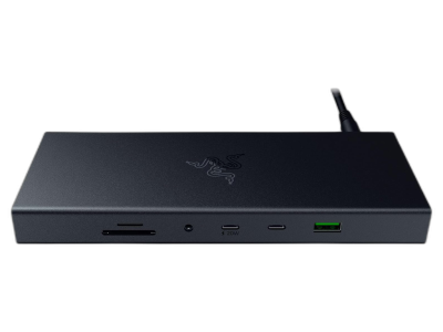 Priključna postaja USB-C Razer USB 4 Dock, 14 v 1, 4xUSB-A, 3xUSB-C, HDMI, DP,  RJ45, AUX, mSD/SD, črna