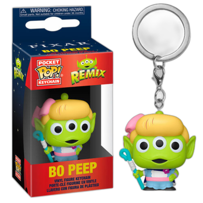 FUNKO POCKET POP KEYCHAIN Pixar allien remix Bo Peep obesek