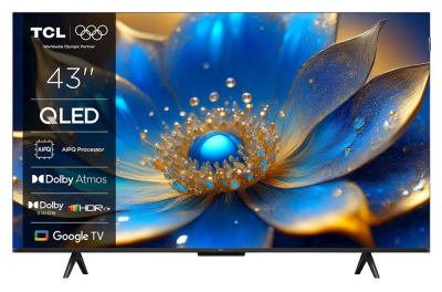 TCL 4K QLED TV 43P79K, Google TV,Dolby Vision & Atmos