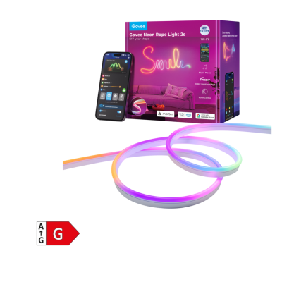 GOVEE NEON ROPE svetlobni trak 2 - 4 m bele barve