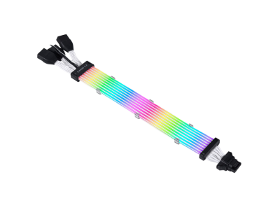 Kabel Lian Li Strimer Plus V2 12VHPWR, 3x 8 v 16-Pin, 8 LED, 335mm, RGB, za grafično kartico
