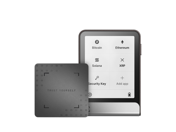 Ledger Flex z Recovery Key, denarnica za Bitcoin in druge kriptovalute, Grafit