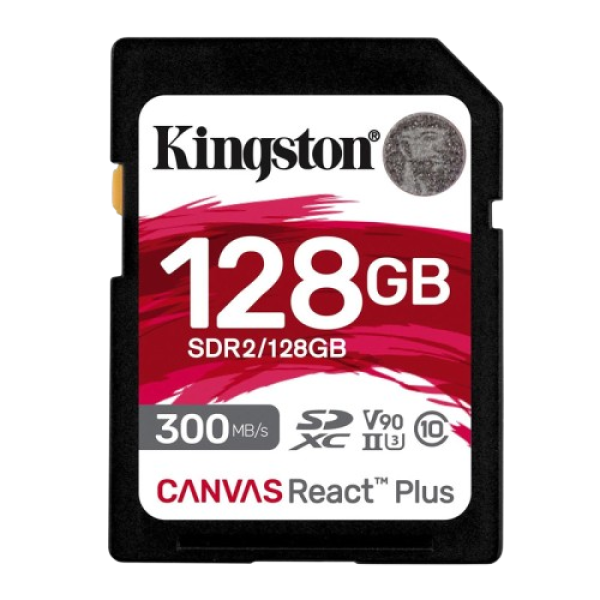KINGSTON Canvas React Plus SD 128GB Class10 UHS-II (SDR2/128GB) spominska kartica