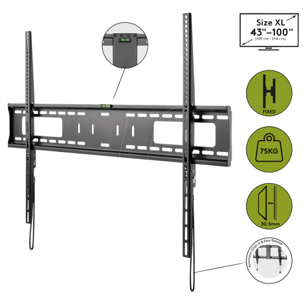 GOOBAY TV Pro Fixed XL 109cm-254cm (43