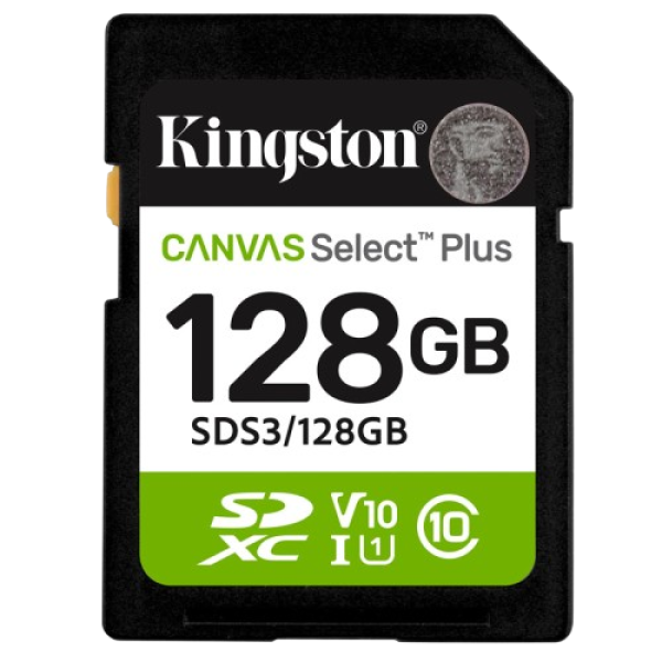 KINGSTON Canvas Select Plus SD 128GB Class10 UHS-I (SDS3/128GB) spominska kartica