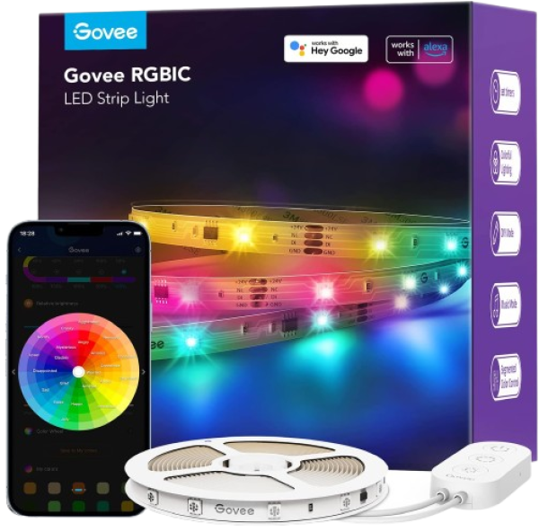 GOVEE RGBIC Basic Wi-Fi + Bluetooth LED trak 10 m