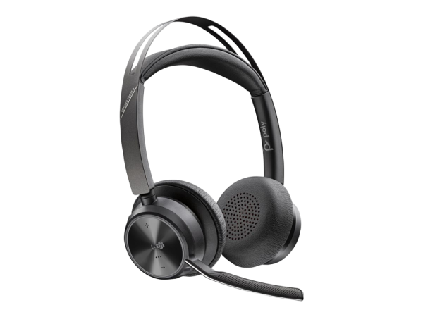 HP Poly Voyager Focus 2 Microsoft Teams Certified USB-C-C Headset +USB-C/A Adapter + Charging Stand No localization