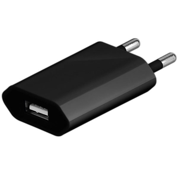 GOOBAY Slim USB 1A črn polnilec