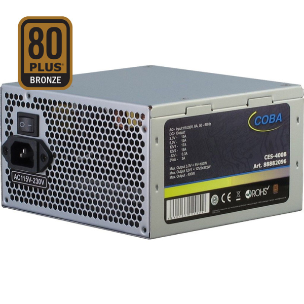 INTER-TECH COBA CES-400B V2.3 400W 80Plus Bronze ATX napajalnik