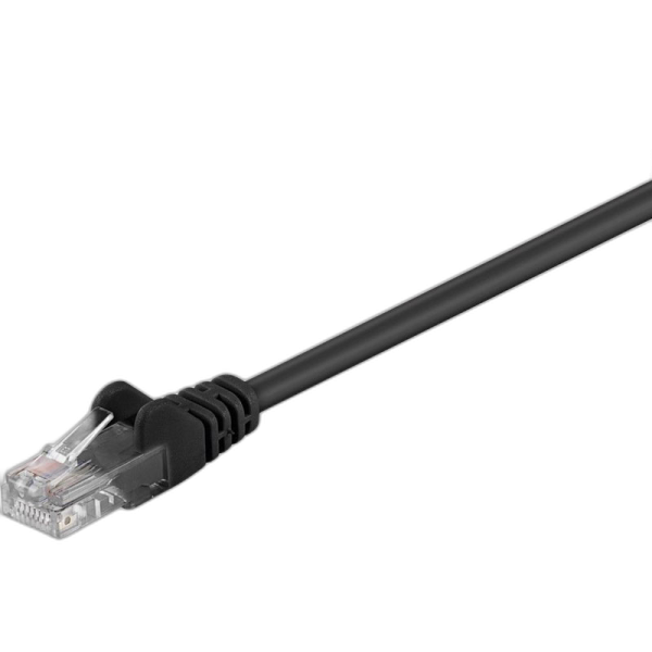 GOOBAY U/UTP CAT 5e patch 1 m črn mrežni povezovalni kabel