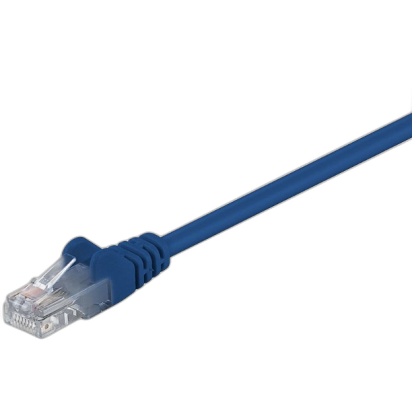 GOOBAY U/UTP CAT 5e patch 1 m modri mrežni povezovalni kabel