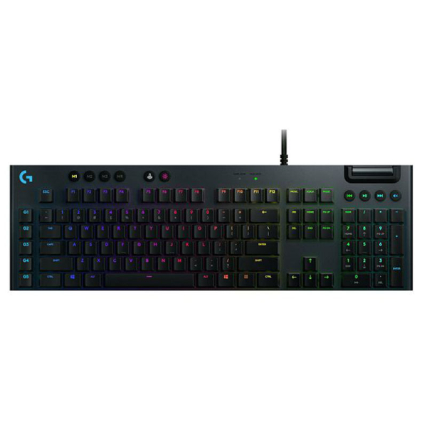 LOGITECH G815 LIGHTSYNC RGB GL Linear USB mehanska gaming slo črna tipkovnica