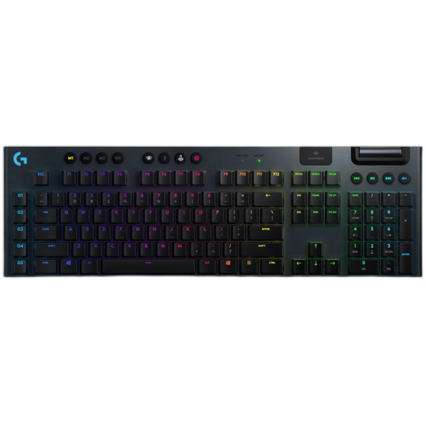 LOGITECH G915 LIGHTSPEED GL Tactile brezžična RGB mehanska gaming slo črna tipkovnica