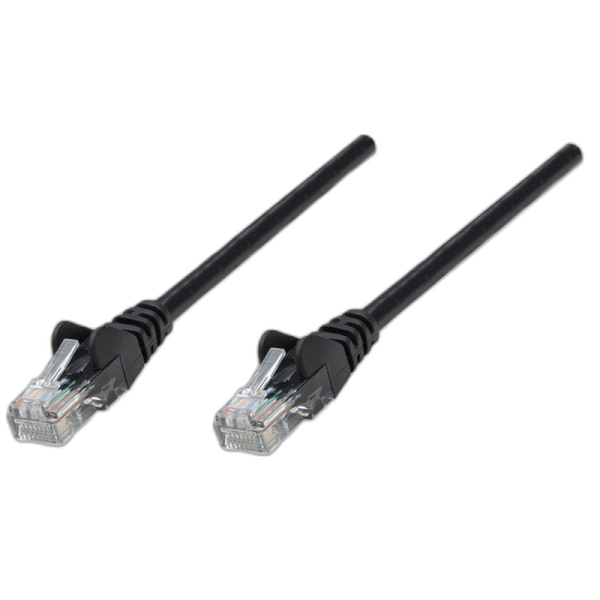 INTELLINET CAT5e UTP 1,5m črn mrežni priključni patch kabel