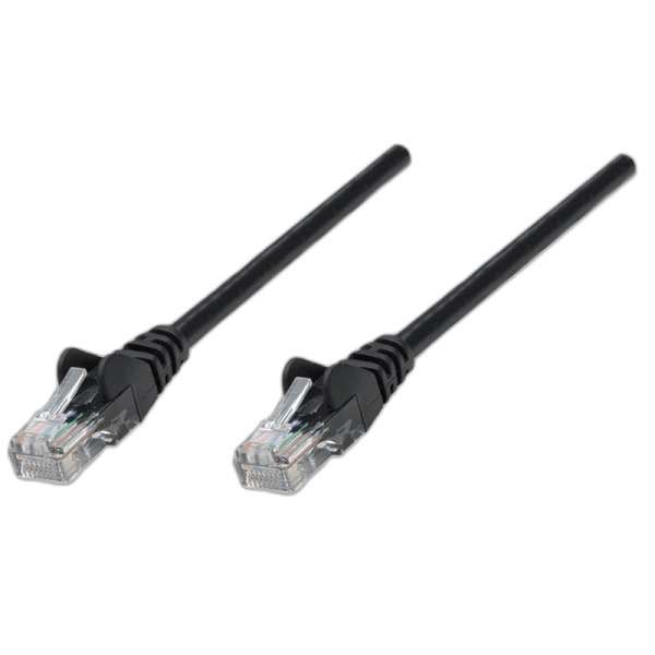 INTELLINET CAT5e UTP 2m črn mrežni priključni patch kabel