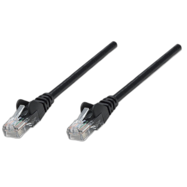 INTELLINET CAT5e UTP 10m črn mrežni priključni patch kabel