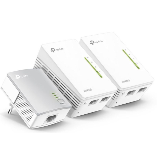 TP-LINK TL-WPA4220KIT AV600 300Mbps brezžični 3-pack powerline starter kit adapter