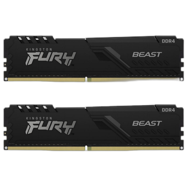 KINGSTON Fury Beast 64GB (2x32GB) 3200MHz DDR4 CL16 KF432C16BBK2/64 ram pomnilnik