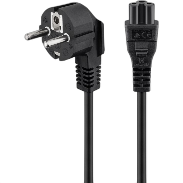 GOOBAY 230V/ 250V(AC) 3m črn napajalni kabel
