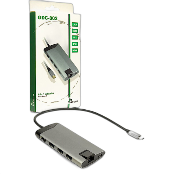 INTER-TECH GDC-802 USB-C dock priklopna postaja