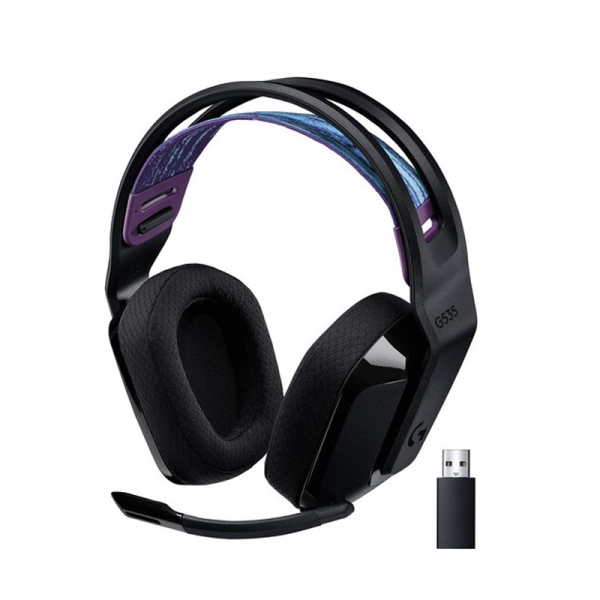 LOGITECH G535 LIGHTSPEED Wireless Gaming z mikrofonom črne slušalke