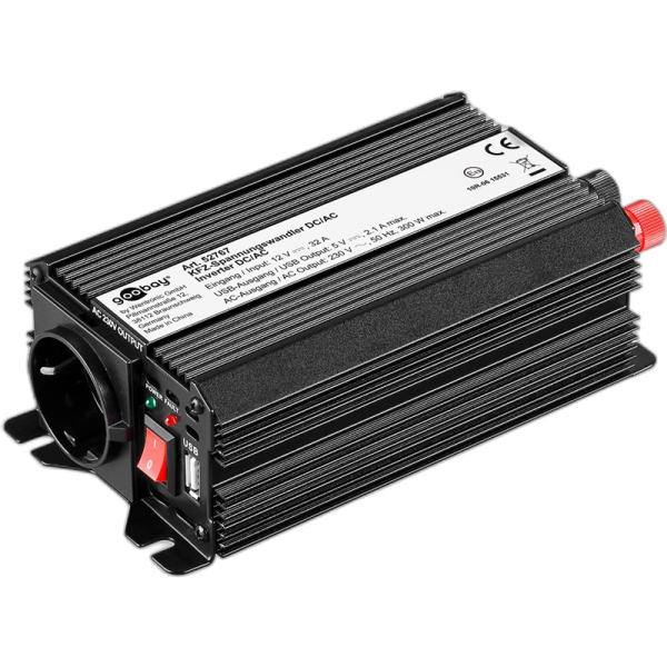 GOOBAY 12V-230V DC/AC USB-5V 300W pretvornik inverter napajalnik