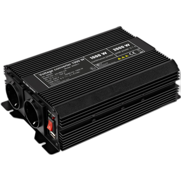 GOOBAY 12V-230V DC/AC USB-5V 1000W pretvornik inverter napajalnik