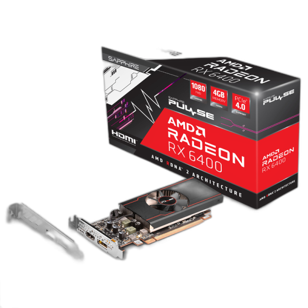 SAPPHIRE Radeon RX 6400 4GB GDDR6 (11315-01-20G) PULSE grafična kartica
