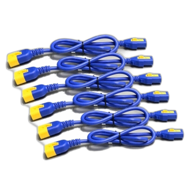 APC IEC KIT 6 10A 1,8m moder napajalni kabli za Rack PDU