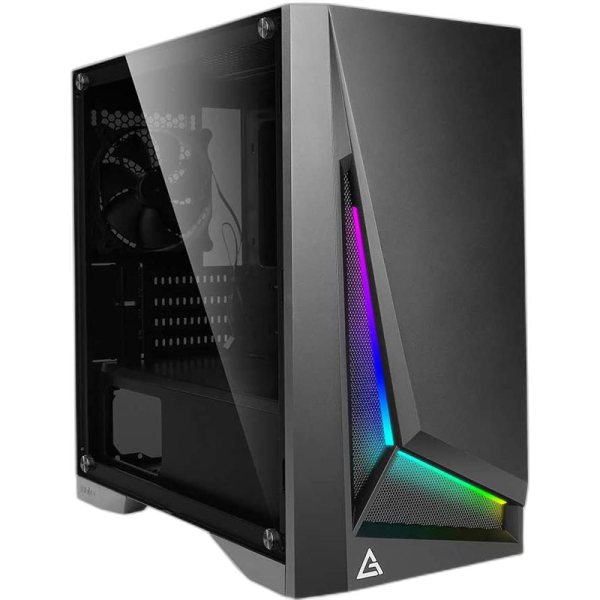 ANTEC DP301M microATX RGB (0-761345-80020-4) gaming okno črno ohišje