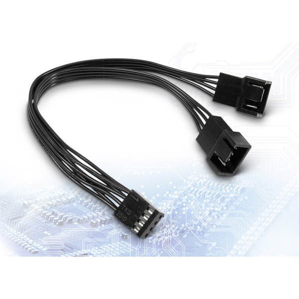 INTER-TECH 15cm 4-pin PWM Y-kabel