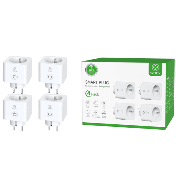 WOOX R6113 Smart WiFi CB2S Energy monitoring 4pk pametna vtičnica