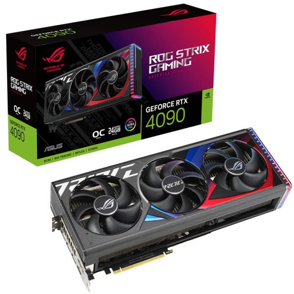 ASUS ROG Strix GeForce RTX 4090 OC 24GB GDDR6X (90YV0ID0-M0NA00) ARGB gaming grafična kartica