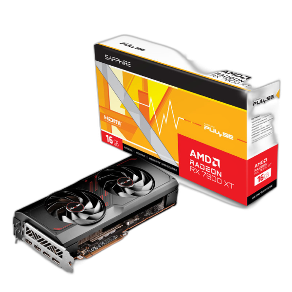 SAPPHIRE AMD Radeon RX 7800 XT PULSE 16GB GDDR6 gaming grafična kartica