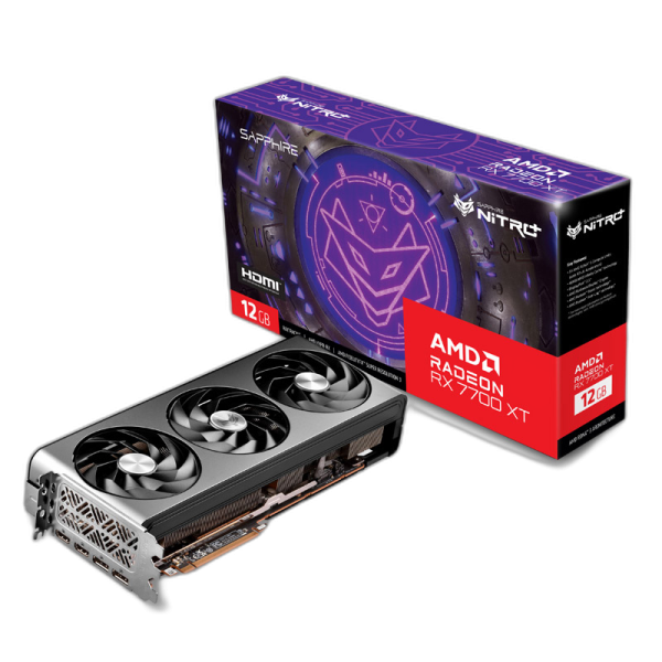 SAPPHIRE AMD Radeon RX 7700 XT NITRO+ 12GB GDDR6 ARGB gaming grafična kartica