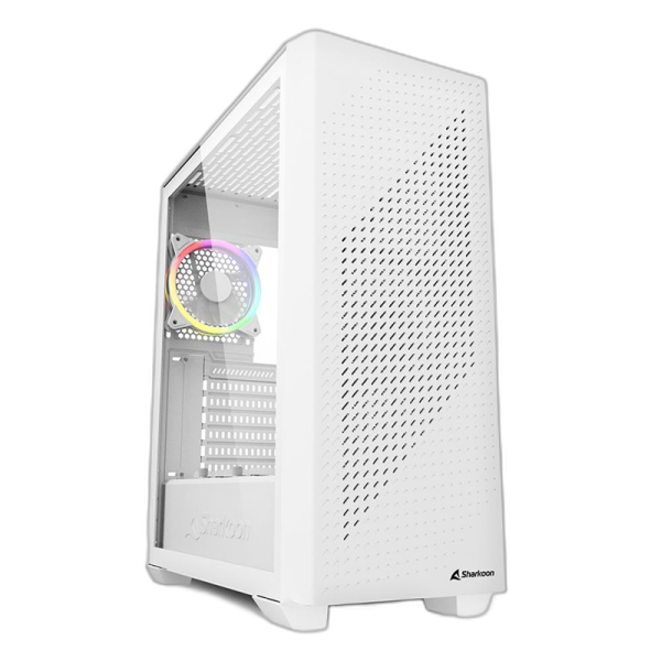 SHARKOON VS9 RGB midiATX okno belo ohišje