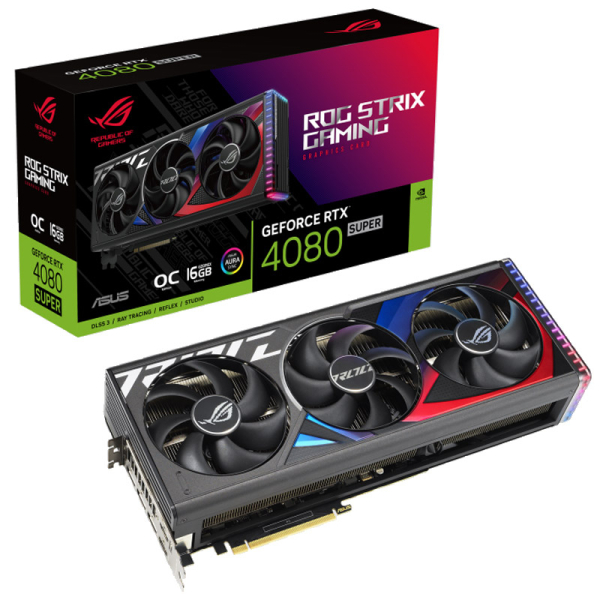 ASUS ROG Strix GeForce RTX 4080 Super 16GB GDDR6X OC (90YV0KB0-M0NA00) RGB gaming grafična kartica