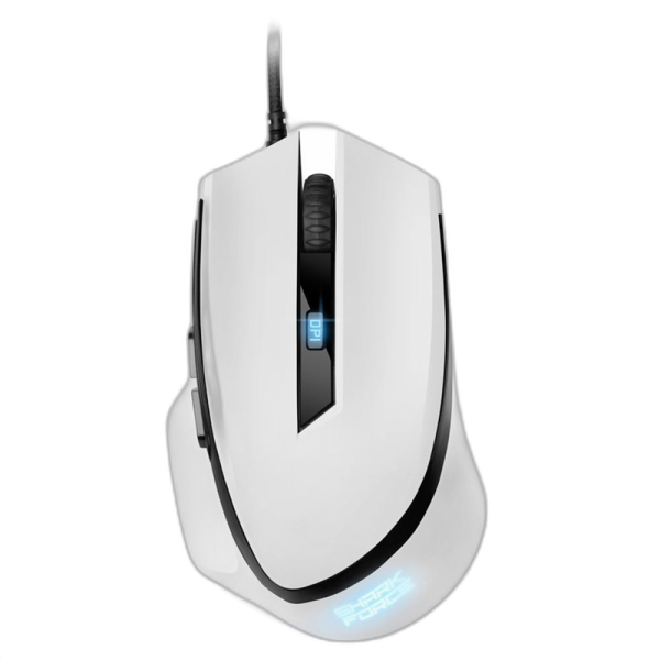 SHARKOON SHARK Force II USB optična gaming bela miška